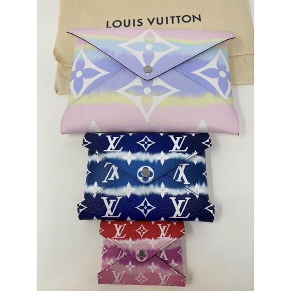NEW Louis Vuitton Pochette Set Kirigami Escale Tie-Dye Giant Monogram - Picture 7 of 12